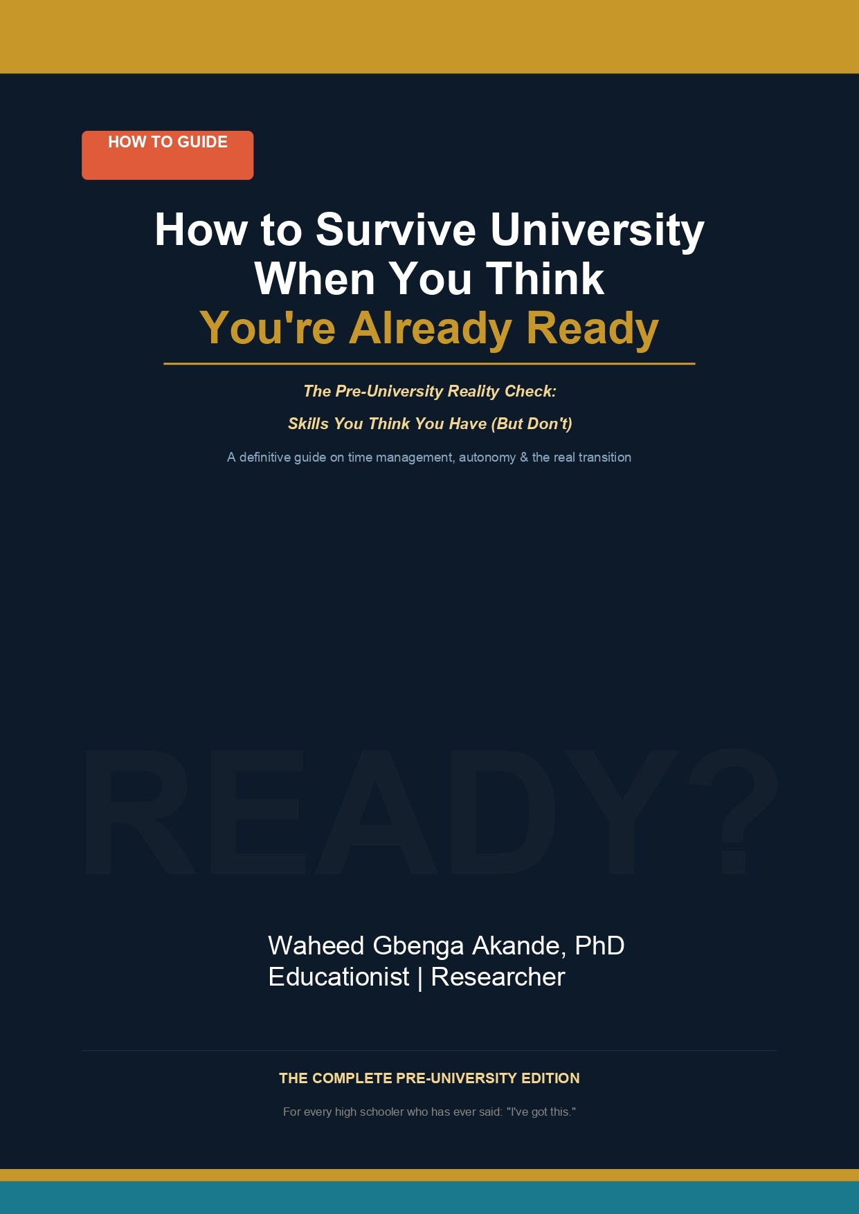 How to Survive University When You Think You're Already Ready